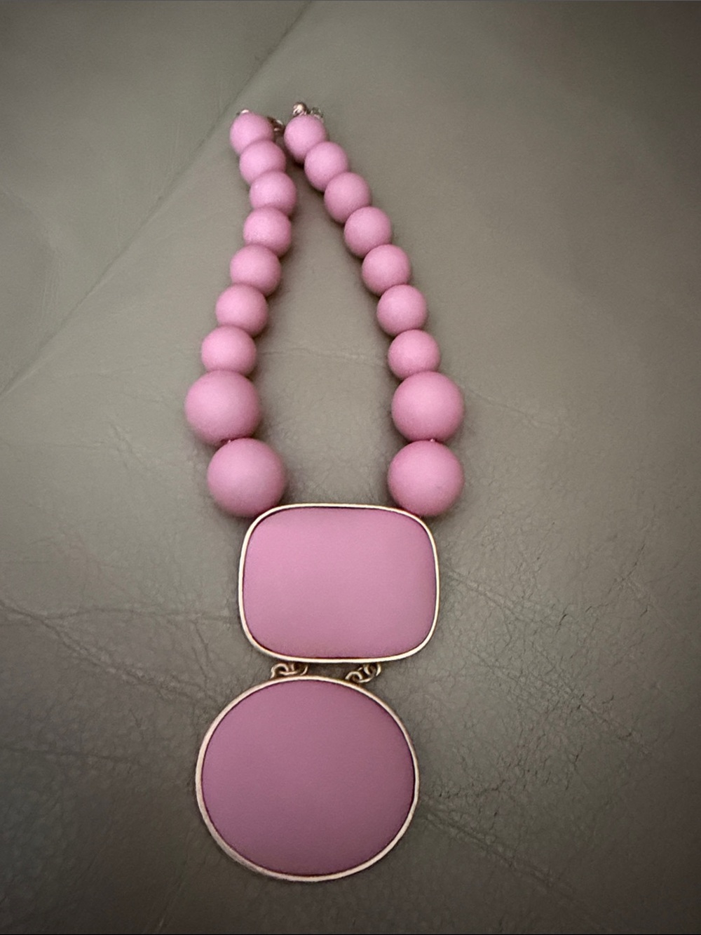Pink Statement Bead Necklace - Designer Style